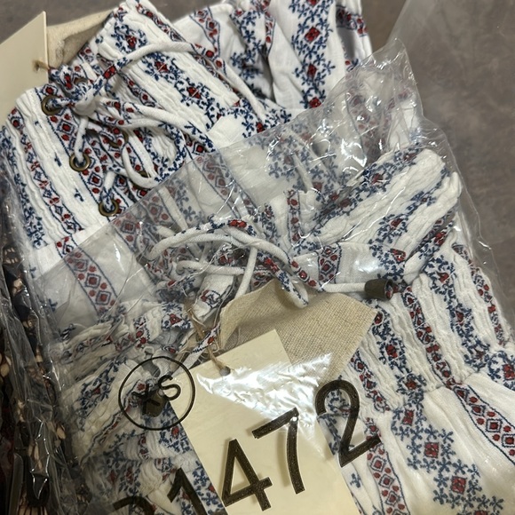 NWT Anthropologie Moon River Off Shoulder Americano Nautical Top - Picture 7 of 7